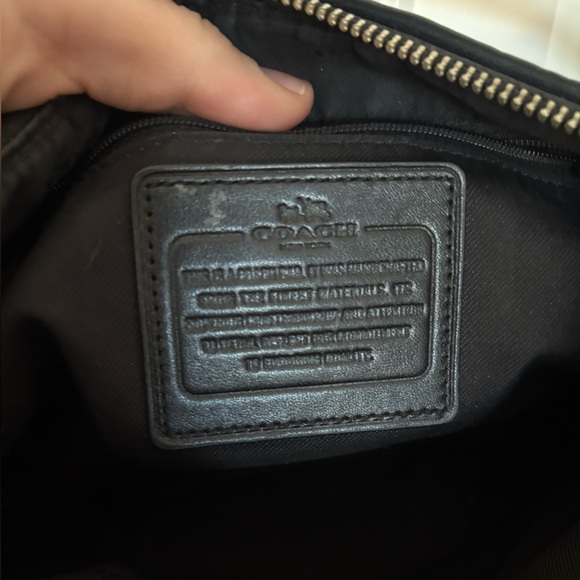 Vintage Coach Black and Gray Monogram Bag with hang tag! - Picture 6 of 16